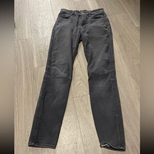 7 For All Mankind Dark Gray Skinny Jeans